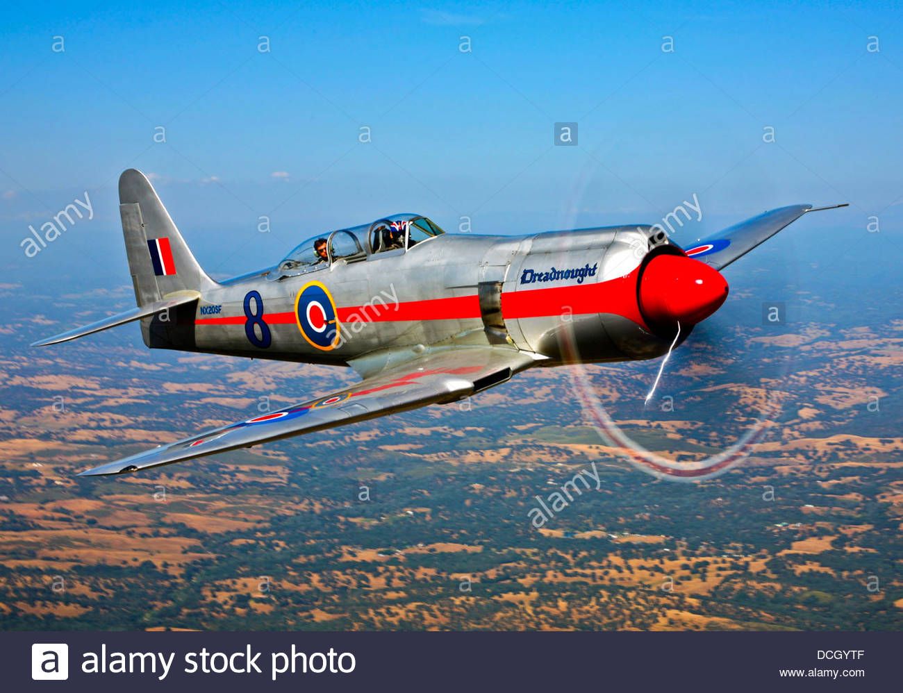 a-hawker-sea-fury-t-mk20-dreadnought-aircraft-in-flight-over-ione-DCGYTF.jpg
