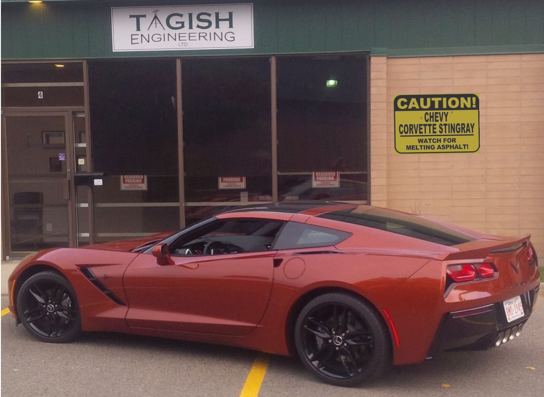 Corvette Parks Here.JPG