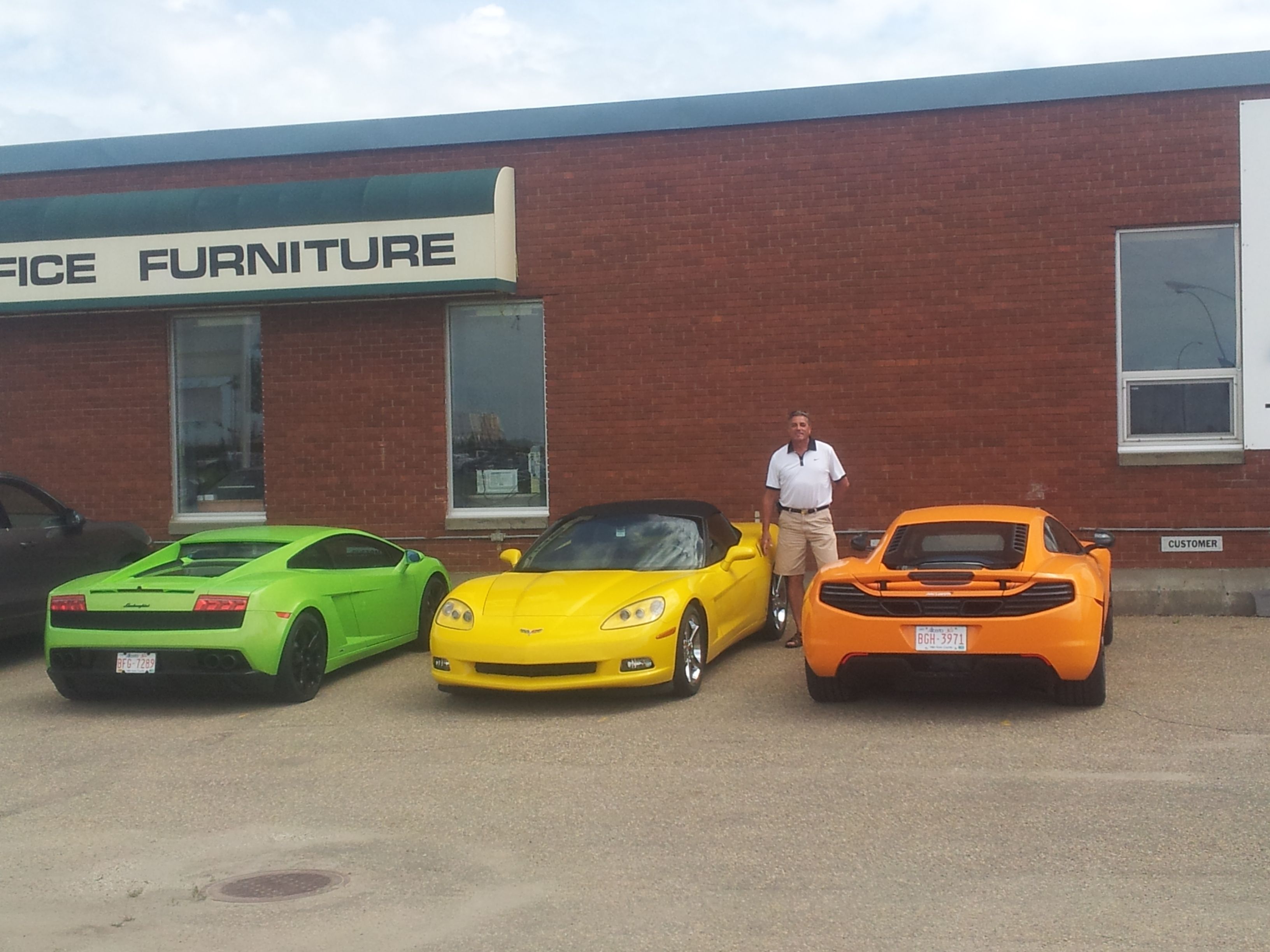 Indy 2012, Lambo, Me, McClaren F1.jpg