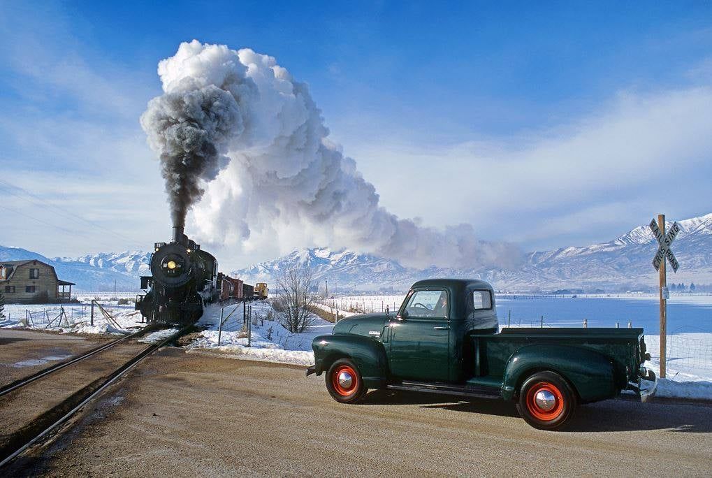 Rte 66 Postcards3 49 Chev PU Heber Valley.jpg